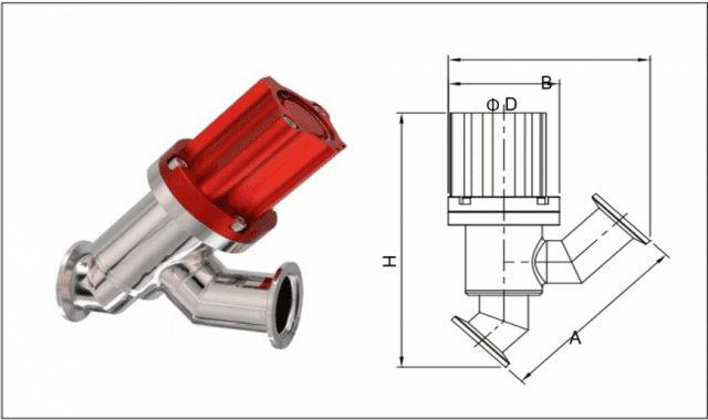 Inline valve pneumatic type｜八光産業株式会社